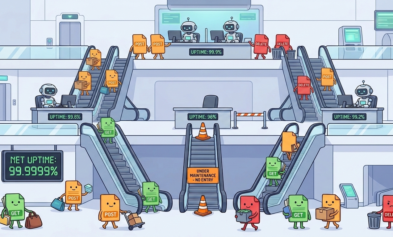 HA on $40/month: No load balancer, no K8s, just DNS and SSH tunnels